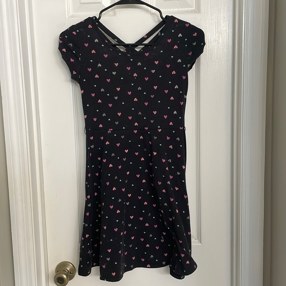 SO Black Dress with Hearts Sz L